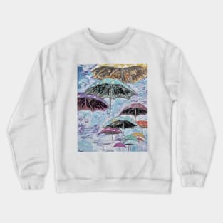 The Umbrellas above. Crewneck Sweatshirt